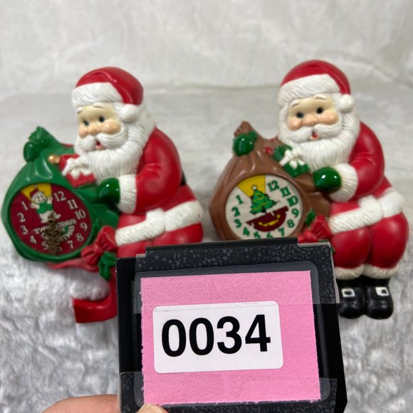 Vintage Santa stocking holder 12 days before Christmas Hard Plastic 1991 - Picture 7 of 7